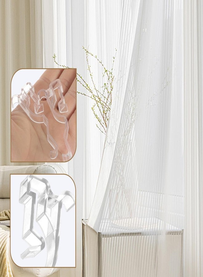 ULDIGI 10pcs Window Blind Valance Clips Plastic Blind Clamps for Valance 3 Inch Retainer Clips - Image 3